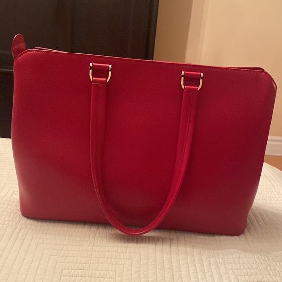LONGCHAMP HONORÉ 404 leather tote in ruby. - Picture 2 of 16
